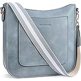 BOSTANTEN Crossbody Bags for Women Trendy Vegan Leather Guitar Strap Purse for Spring Travel