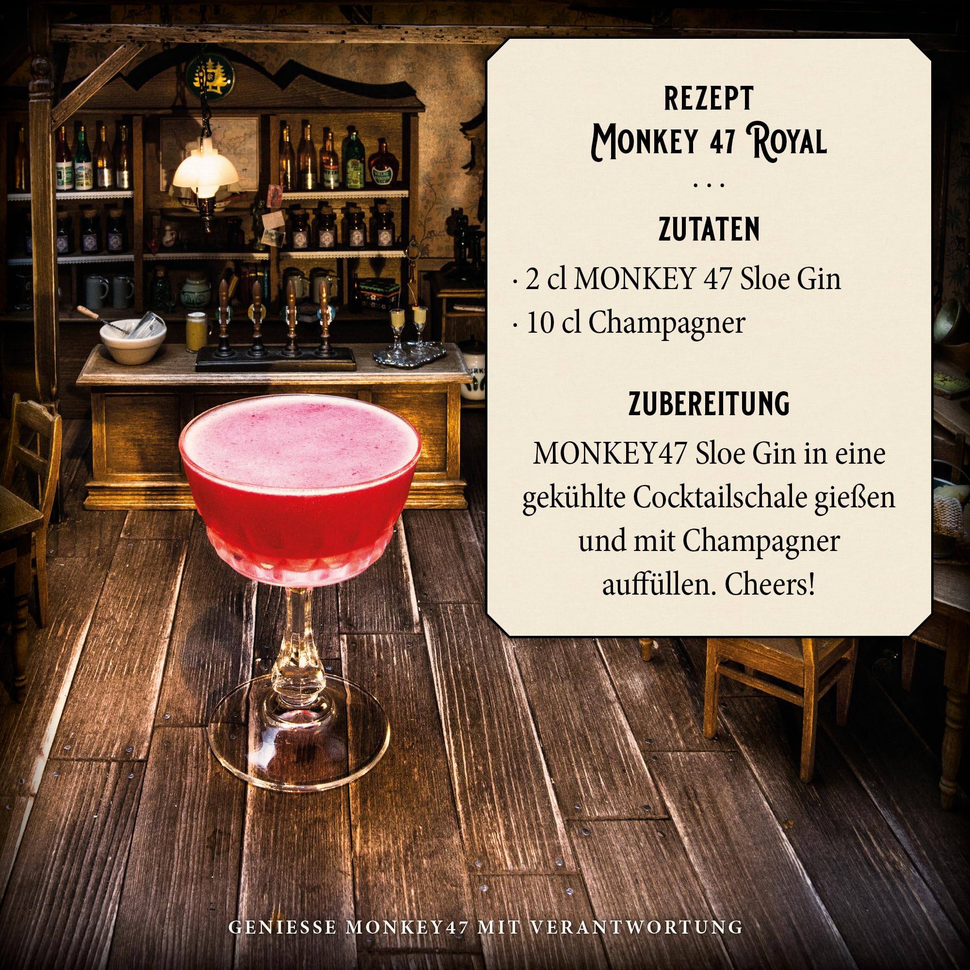 Monkey 47 Schwarzwald Sloe Gin - Ultra Premium Sloe Gin mit feiner Fruchtnote - 1x 0,5 L | 500 ml (1er pack) 5