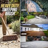 TDBS The Dustpan and Brush Store 10 Inch Outdoor Garden Broom with Wooden Handle view 6