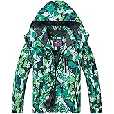Filchner Boy's Ski Jacket Waterproof Winter Coat, Kid's Fleece Snowboarding Jacket with Detachable Hood and Reflective Strips