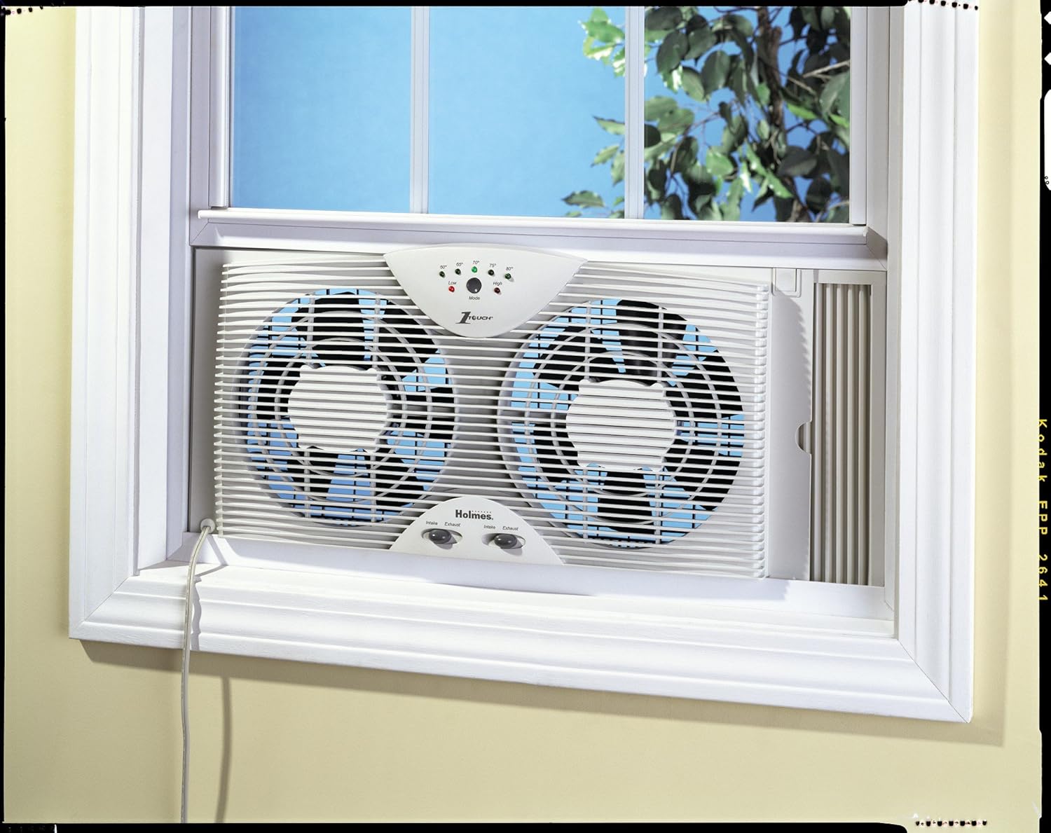 Holmes Twin de doble cuchilla Ventilador de ventana con One Touch ...