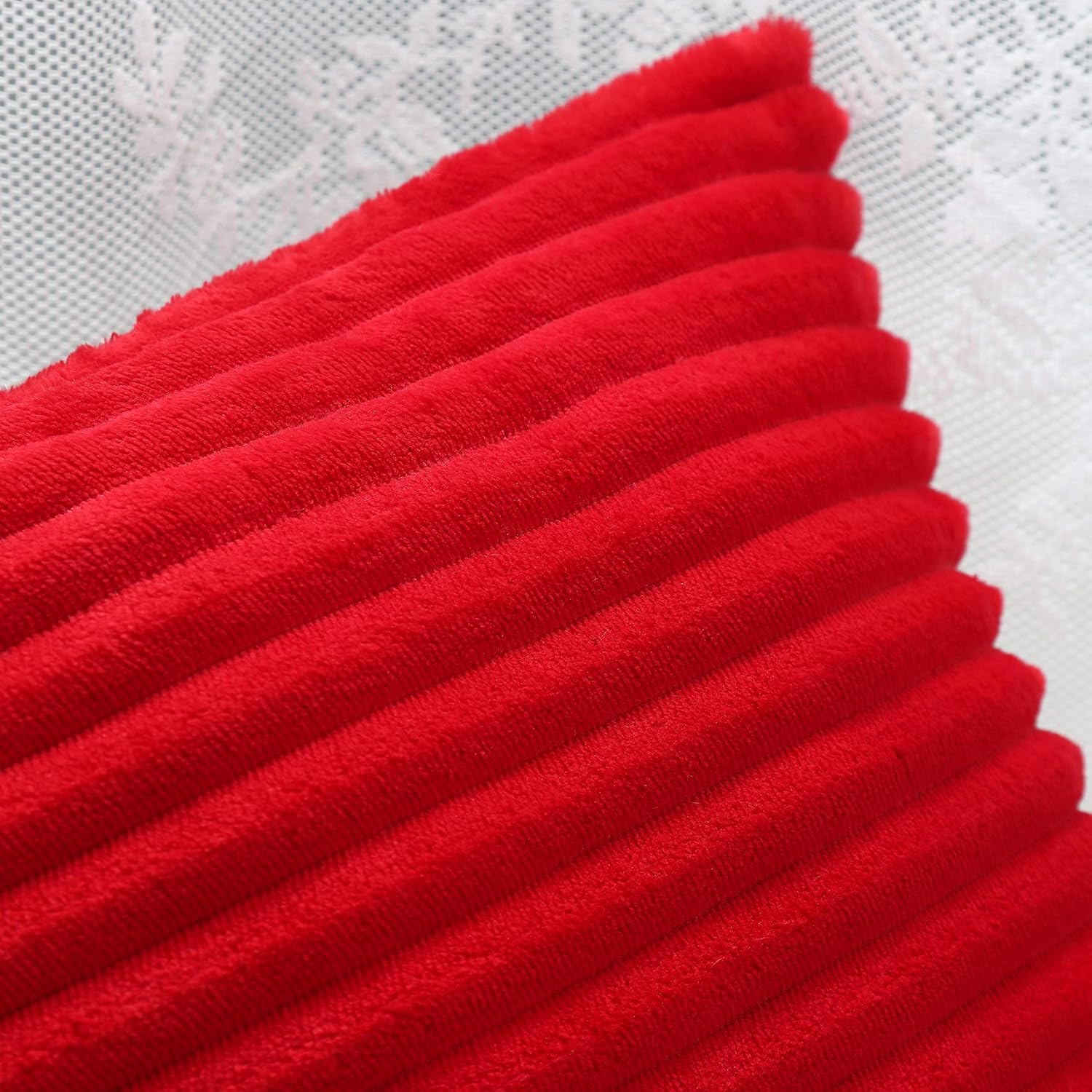 Special SG Glory Pack of 2,Supersoft Square Textured Decorative Throw Pillow Cover Cushion Covers Pillowcase, Home Decor Decorations for Sofa Couch Bed Chair(Red,18x18 Inches): Home & Kitchen