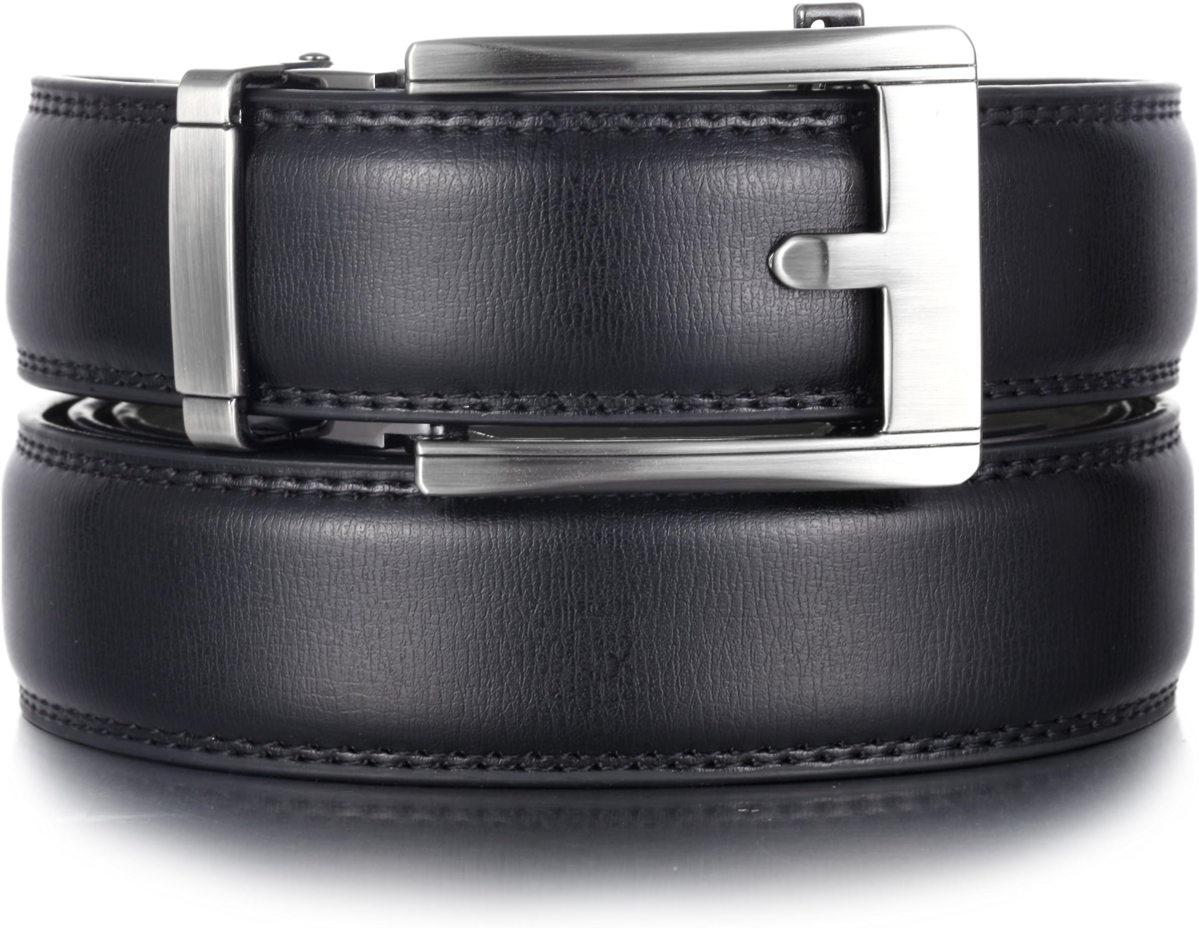 Marino AvenueMarino Men’s Genuine Leather Ratchet Dress Belt With Automatic Buckle, Enclosed in an Elegant Gift Box