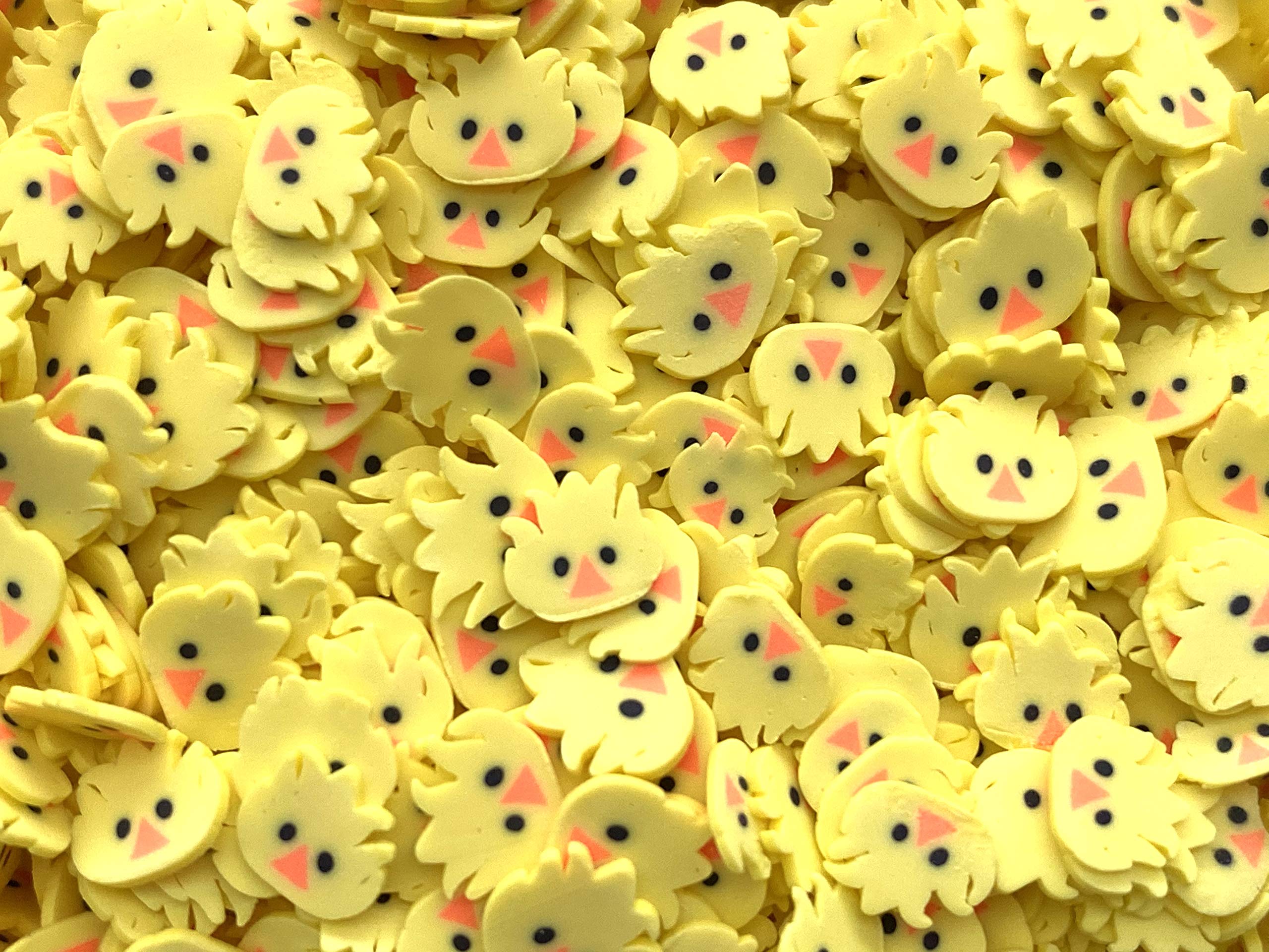 50g Easter Sprinkle Peeps Chicken Fake Sprinkles for Slime | Fake Candy Sweets Sugar Sprinkles | DIY Polymer Clay Fimo Slice | Fake Baking Supplies | Slime by Nasir Slime Supplies