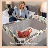 Graco Contour Electra Travel Cot with Bassinet, Music, Nightlight, Fold view 5
