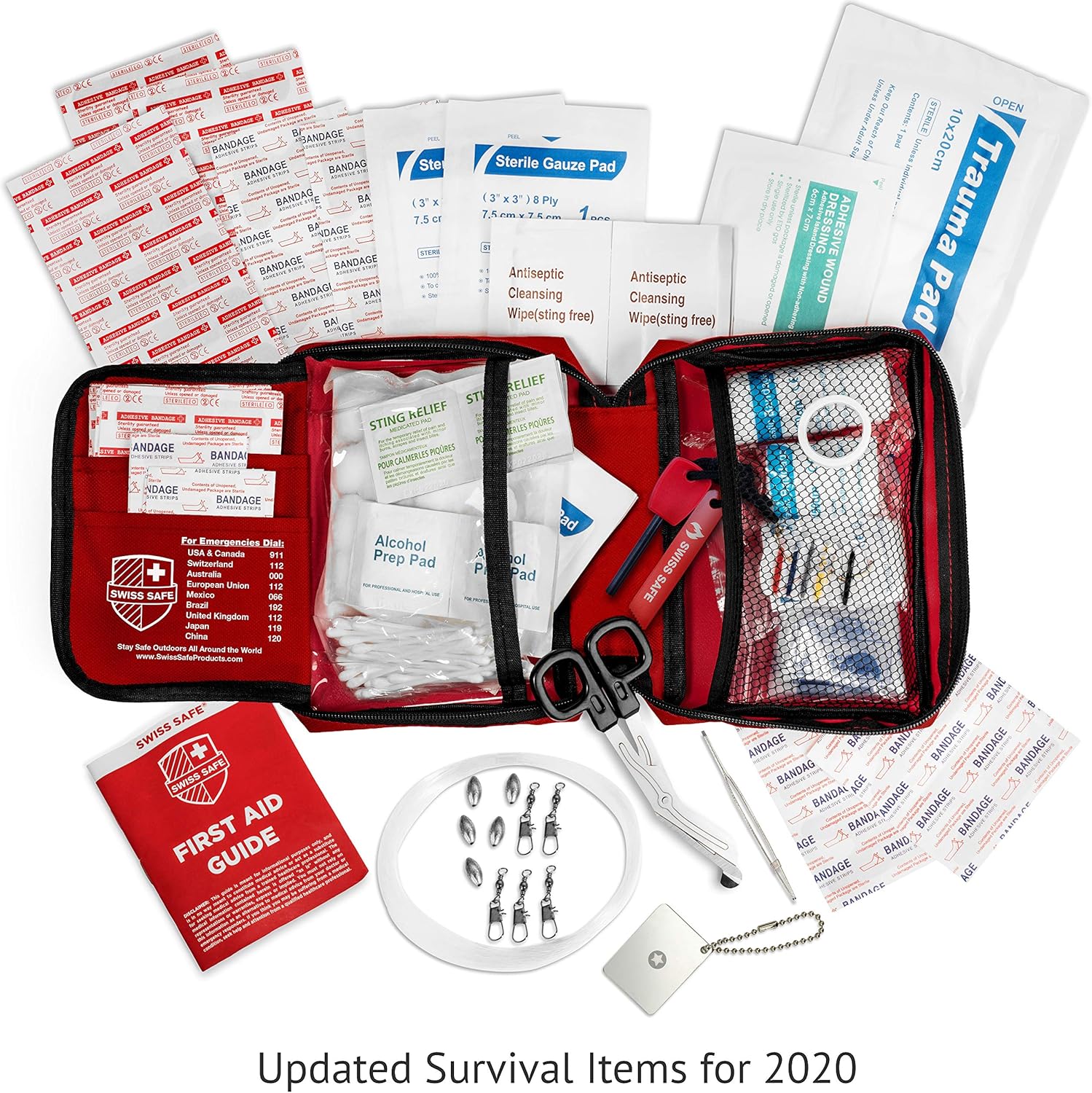 200-Piece Professional First Aid Kit for Home, Car or Work : Plus Emergency Medical Supplies for Camping, Hunting, Outdoor Hiking Survival: Home Improvement
