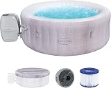 Lay-Z-Spa Cancun Hot Tub 120 AirJet Rattan 2-4 Person Inflatable Spa view 3