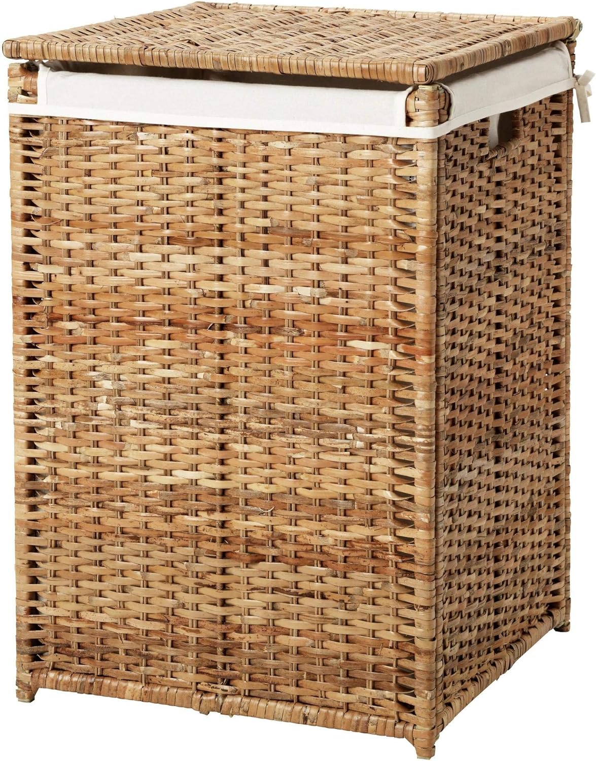 Rattan Laundry Basket with Lining Feet 80 Liter Buy Online at Best
