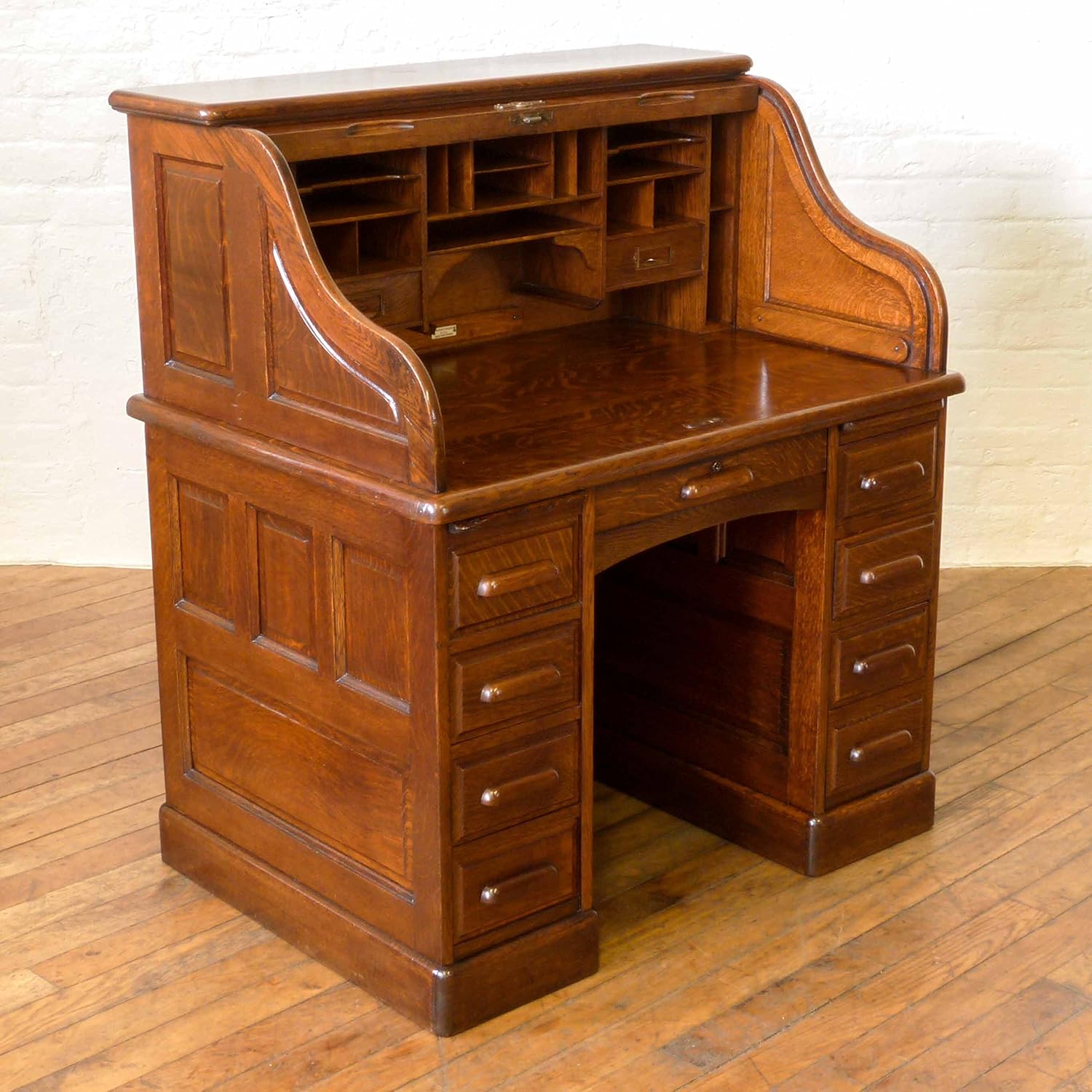 Antique Small Roll Top Desk (Circa 19011910) Amazon.co.uk Kitchen & Home