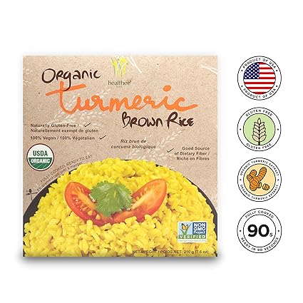 Arroz marrón orgánico, sin gluten, totalmente cocinado y ...