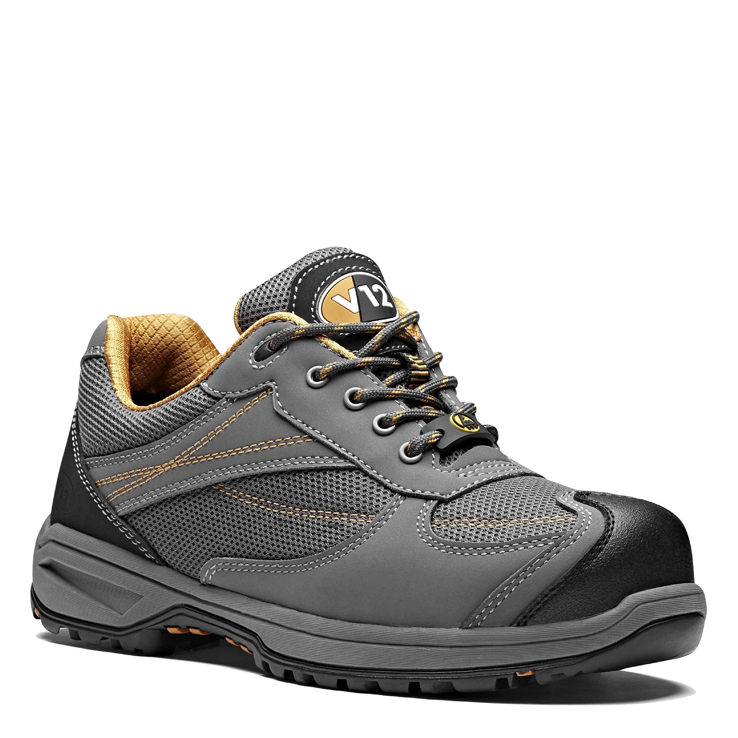 V12 Footwear mens swimming pool safety prouducts, Grey, 8 UK