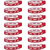 14PCS WWJD Christian Bracelet Pack for Women Men, WWJD Bracelets Bulk Christian Jesus Gifts Adjustable Wristbands - What Would Jesus Do Bracelet