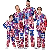 FOCO NCAA womens NCAA Busy Block Family Matching Collection Set Holiday Pjs