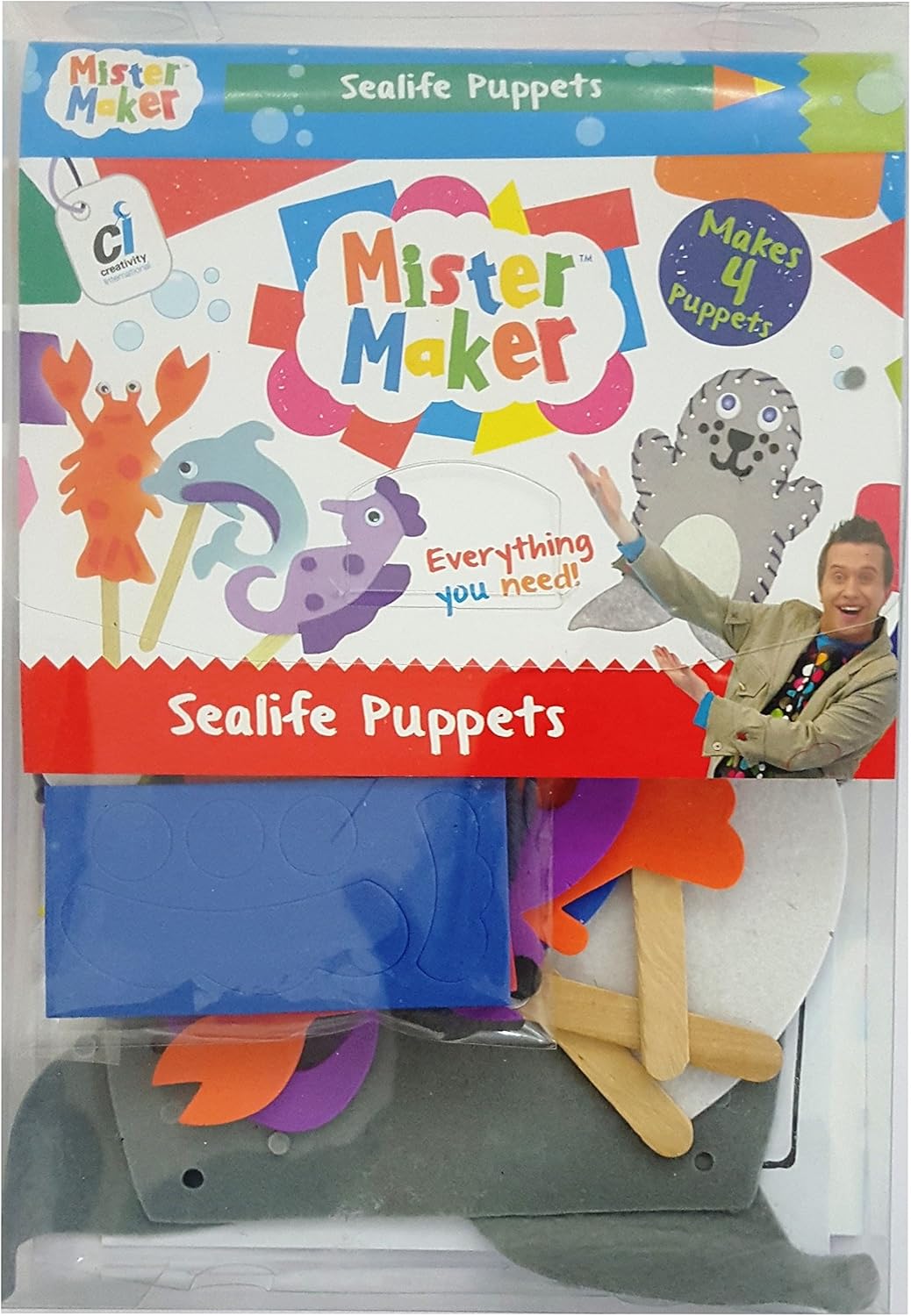 Mister Maker 88466 Sealife Puppets Craft Kit Amazon.co.uk Toys & Games
