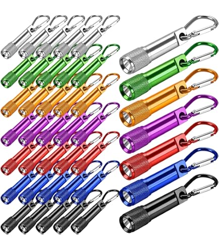 Llavero Linterna LED Con Forma De Cohete - Pack De 30 Mini Linternas