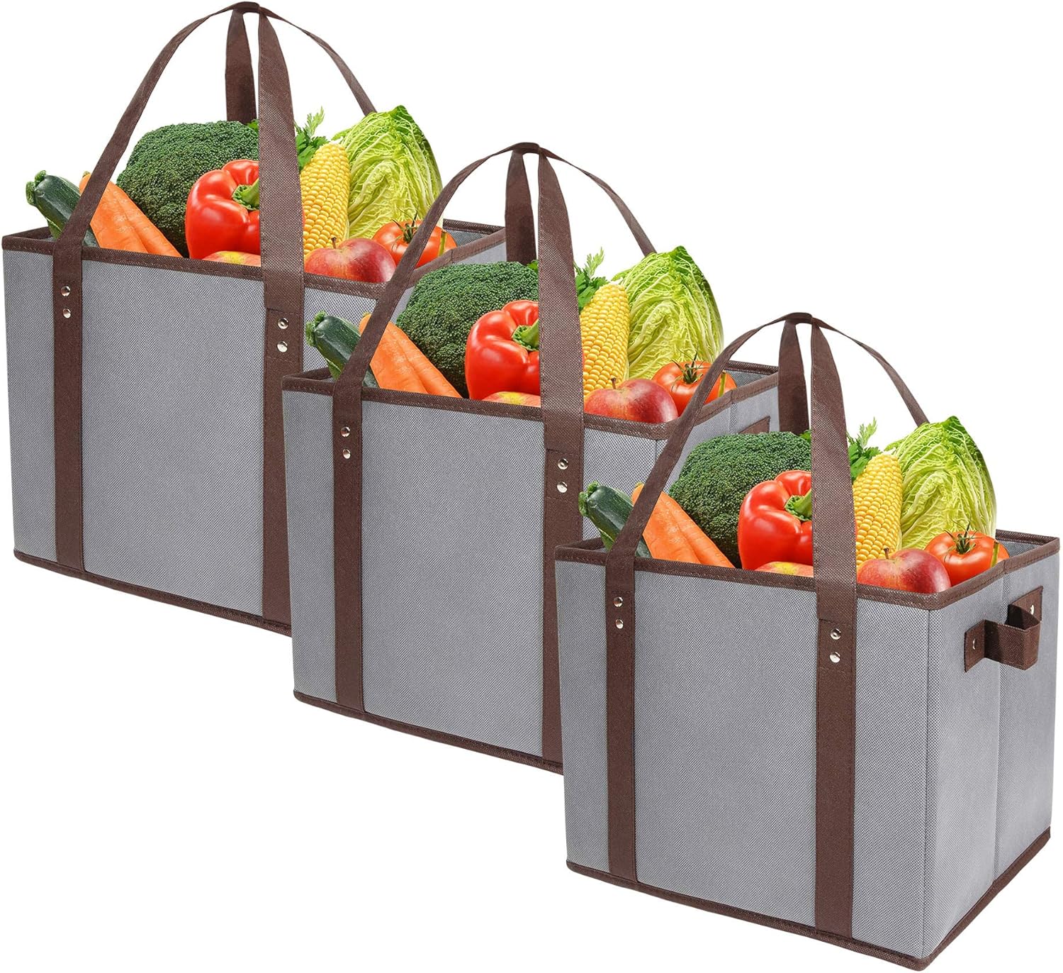 Spogears Reusable Grocery Shopping Box Bags Set of 3