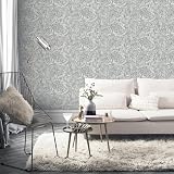 Arthouse Liquid Marble Grey Wallpaper with Metallic Glitter 10.05m Roll view 4