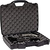 Plano Protector Series Two Pistol Case, Gun Protector with Lockable Latches and Padlock Tabs for Secure Travel, High Density Interlocking Foam,Black