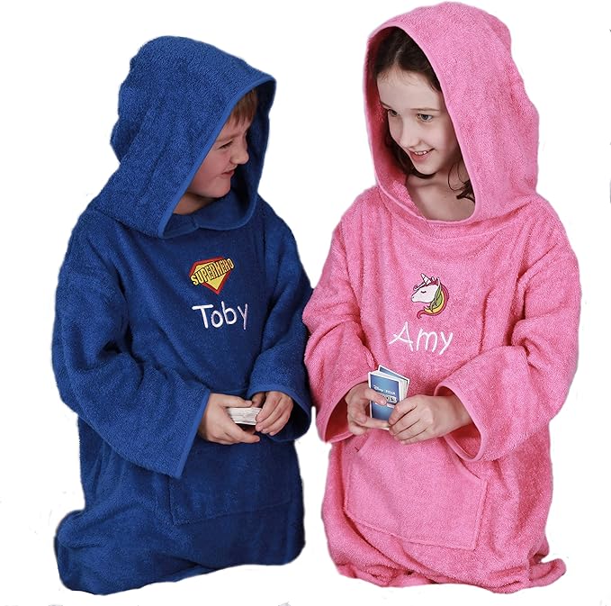 personalised children's poncho towels