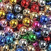 BERMRO 16mm Acrylic Beads 90pcs UV Color Pen Beads Focal Spacer Bead Chunk Bubblegum Bead for DIY Crafting Necklace Bracelet Jewelry Making Keychain (red&Green&Blue)