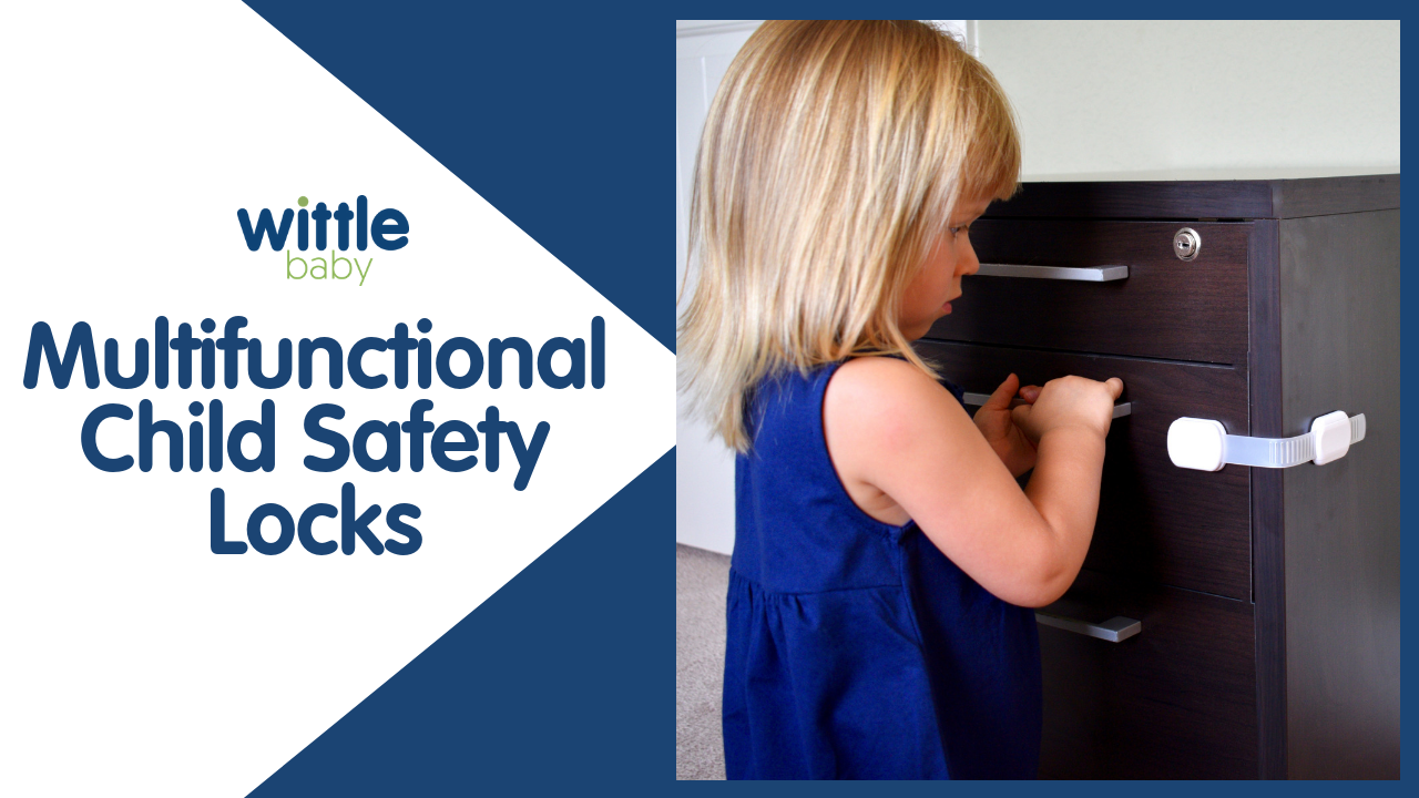 Wittle-Child-Safety-Cabinet-Locks-8-pk-White-Clear-Straps-4-Bonus-3M-Adhesives-Baby-Proof-Cabinet-Cupboard-Drawer-Appliance-and-More-Simple-to-Use-Quick-No-Tools-Installation