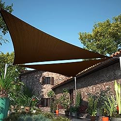 ShadeMart 10' x 10' x 10' Brown Sun Shade Triangle