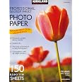 Kirkland Signature Glossy Inkjet Photo Paper 8.5x11 Inches - 150 Sheets Premium Photo Paper