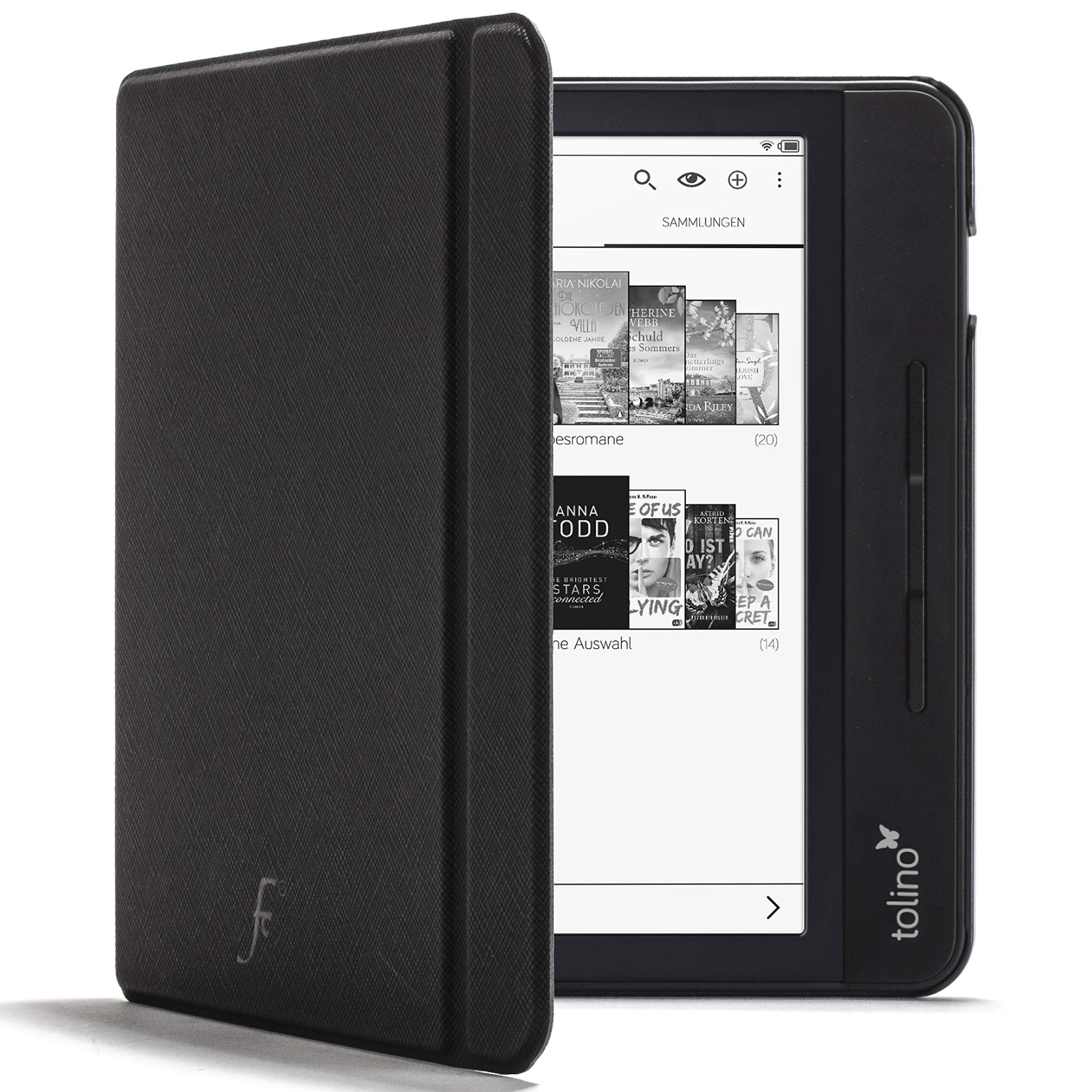 FOREFRONT CASES Cover for Tolino Vision 5 - Lightweight Tolino Vision 5 Case - Black - Thin, Protective Tolino Vision 5 Cover with Auto Sleep Wake, Shell Design