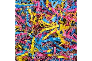 MagicWater Supply - 1 LB - Fiesta Crinkle Cut Paper Shred Filler great for Gift Wrapping, Basket Filling, Birthdays, Weddings, Anniversaries, Valentines Day, and other occasions