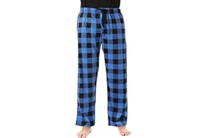 #followme Ultra Soft Fleece Men's Plaid Pajama Pants with Pockets