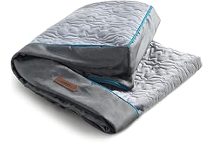 LE SURE Lesure Dog Bed Cover Extra Large Washable Removable Cover for Orthopedic Pet Mat 44x32x4 Inches, Grey