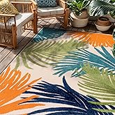 Rugshop Lucca Contemporary Floral Indoor/Outdoor 4' X 6' Multi