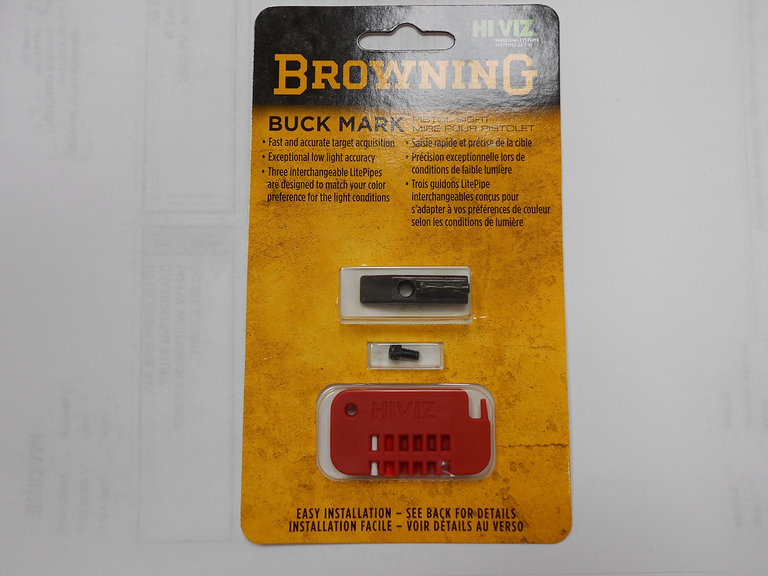 Browning Buckmark HiViz Sight | Enhanced Target Acquisition & Accuracy for Pistols