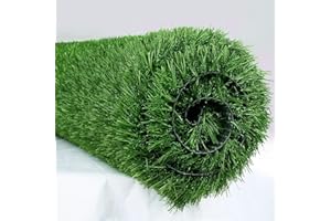 XLX TURF Premium Thick Artificial Grass Rug 24" X 24", Dogs Green Fake Grass Mats for Patio, Pets, Outdoor Indoor Decor, 1.38" Pile Height