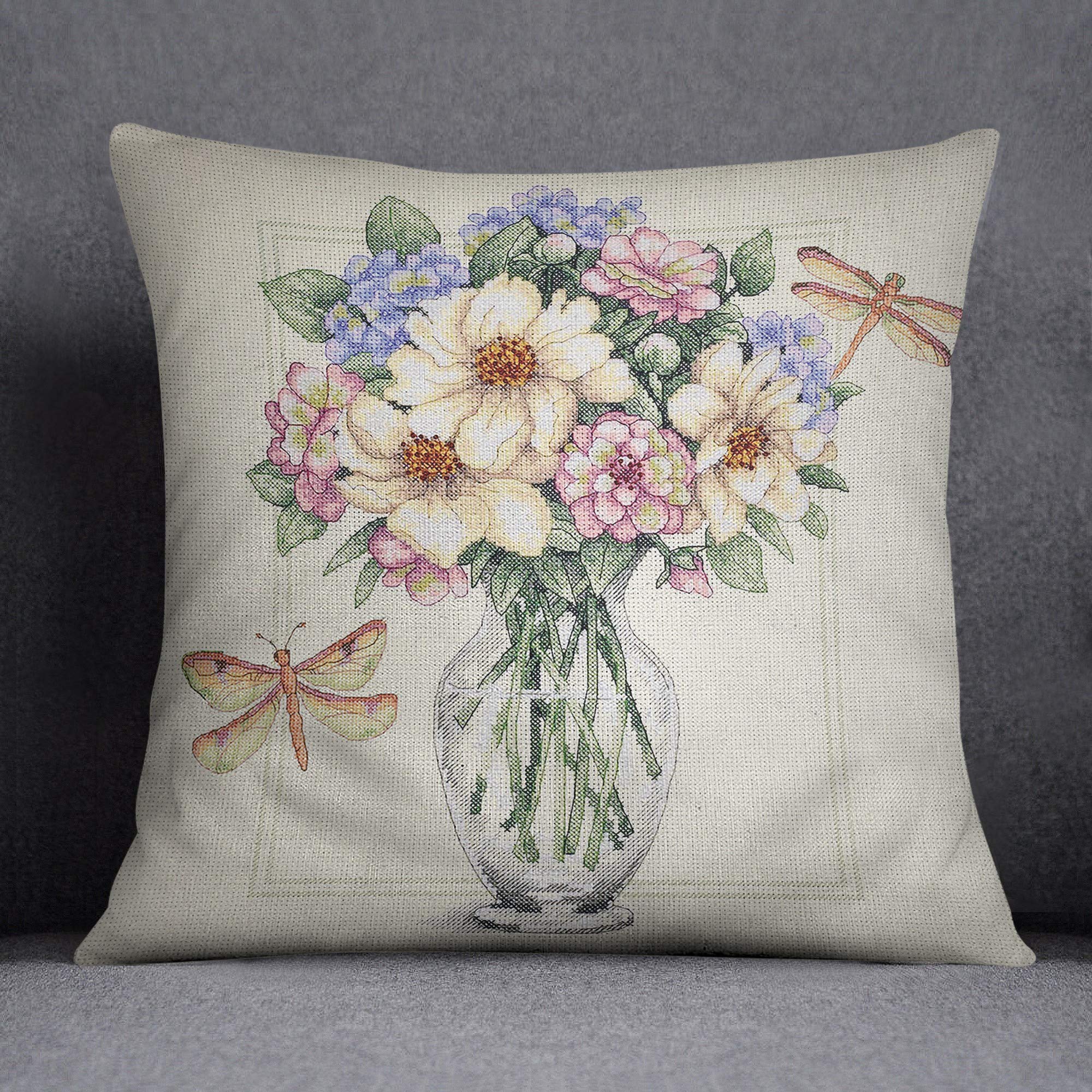 Bonamaison Decorative Cushion Cover, Cotton Polyester, Multicolor, 45X45