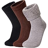 SeeyAN Winter Thermal Socks For Women & Men Warm Extra Thick Boot Insulated Heated Ski Crew Socks For Cold Weather 3 Pairs