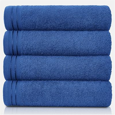 GC GAVENO CAVAILIA Large Towels Bath Sheet 4 Pack Egyptian Cotton 75x135 cm