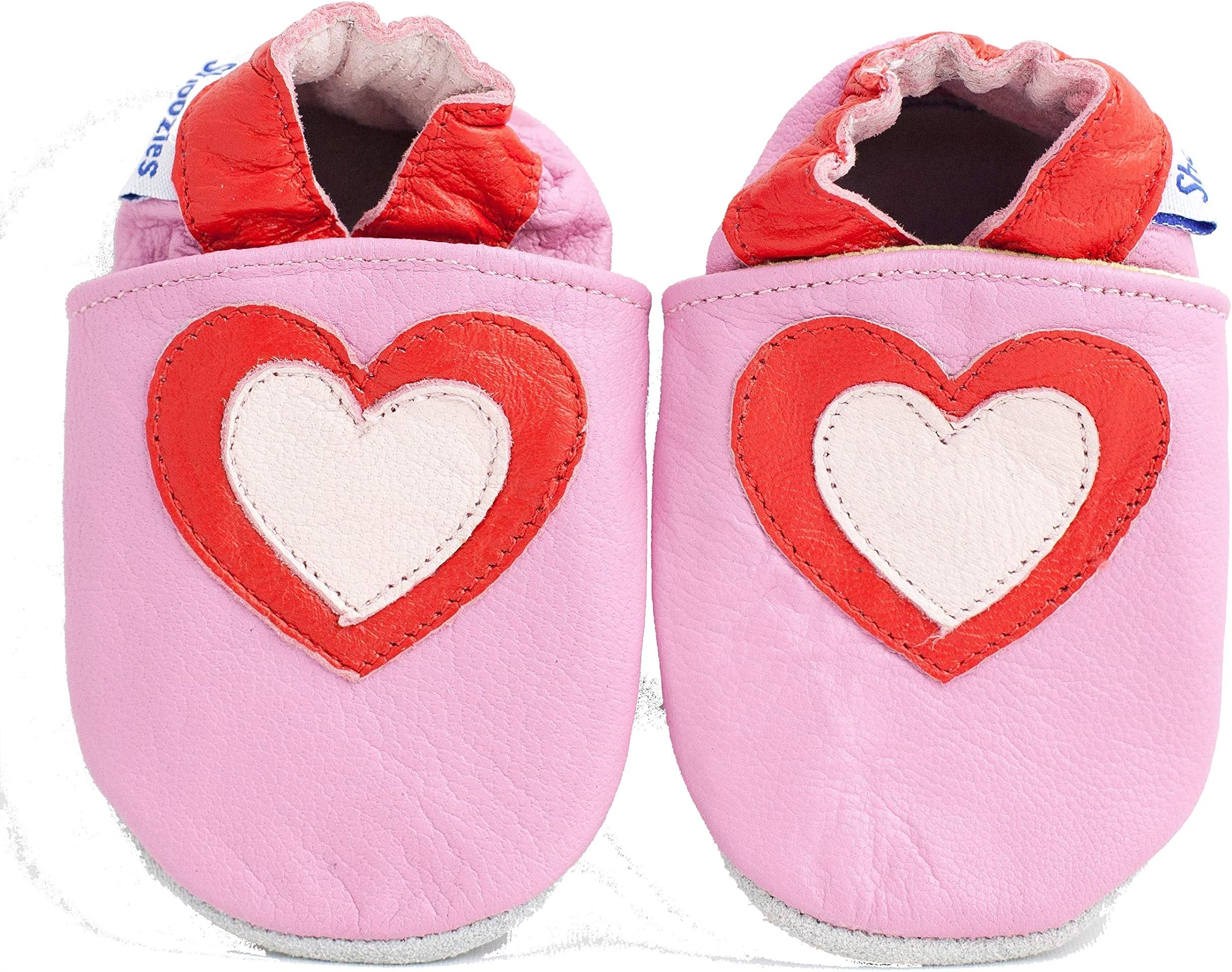 Soft Leather Baby Shoes Hearts