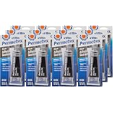 Permatex 81158-12PK Black Silicone Adhesive Sealant, 3 oz. Tube (Pack of 12)