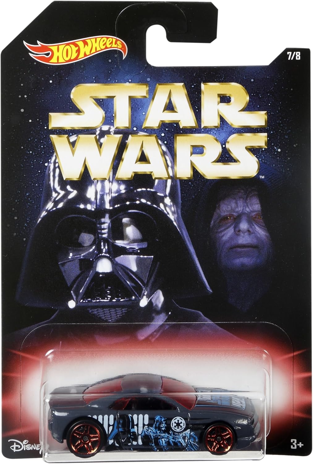 Mattel Hot Wheels DWD85 Star Wars Limited Basic Car, 1: 64 Die Cast Vehicle - Assorted Colours, Highways, Mounting Bracket - Image 4