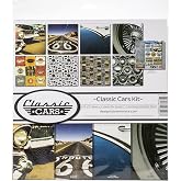 Reminisce Classic Cars Scrapbook Collection Kit, Multi Color Palette