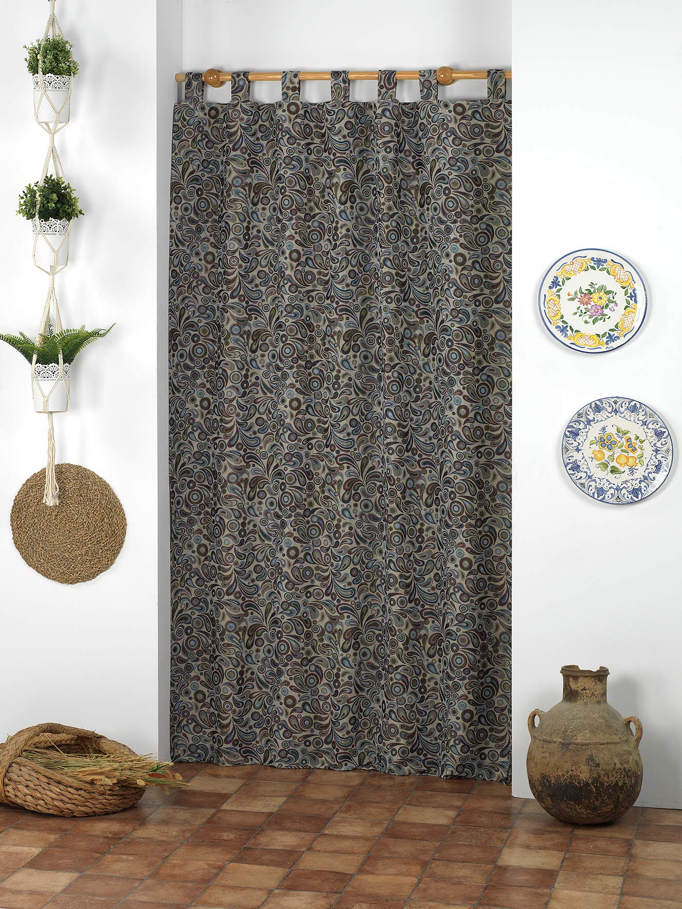 CARDENAL TEXTIL Martina Home Teardrop Curtain Parasol, Unique, 140 x 260 cm