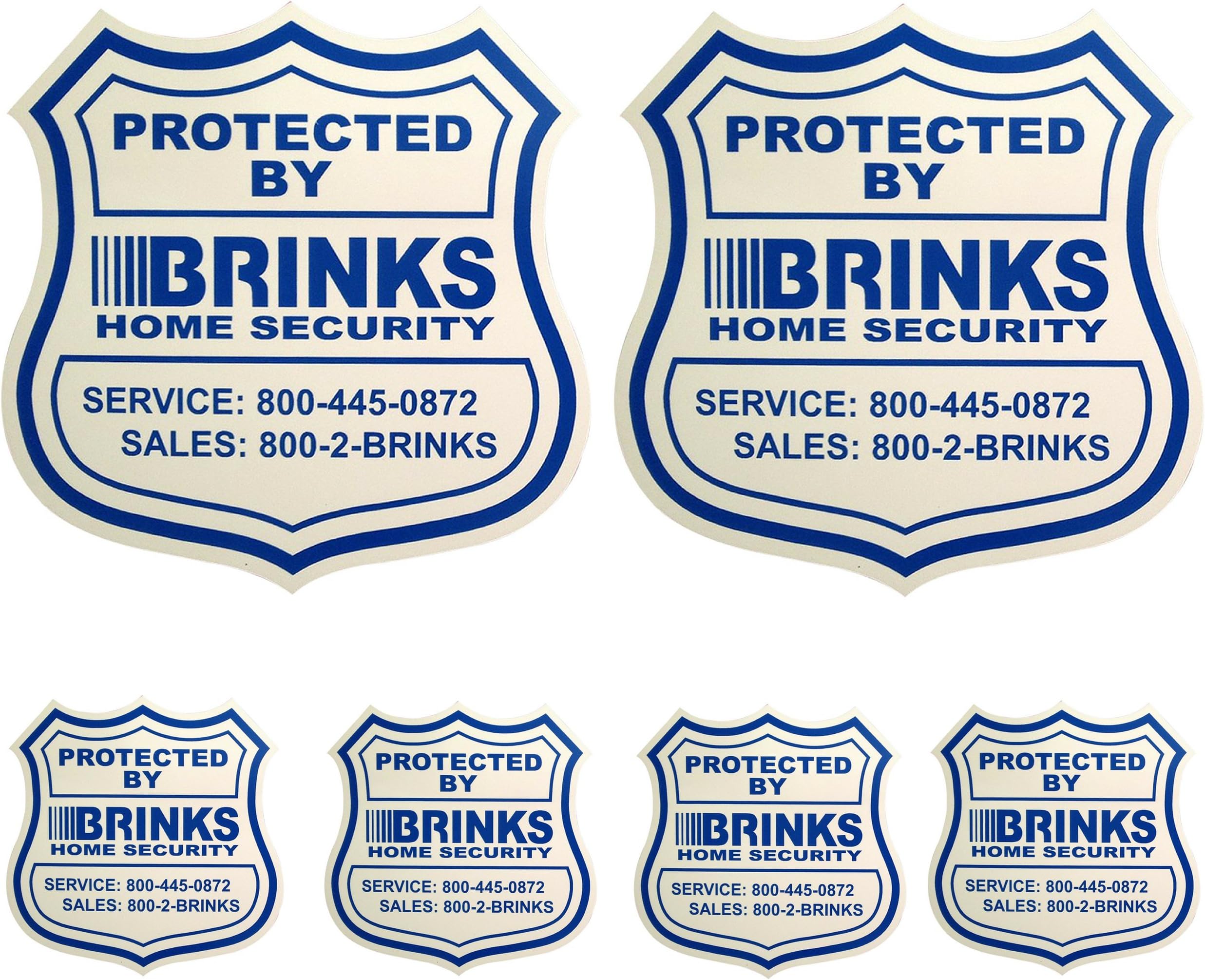 2 Yard Signs w/ 4 Security Stickers for Doors and Windows