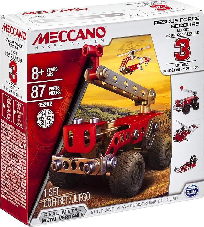 Meccano 3 Model Set - Rescue (Styles 