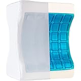 Healthy Spirit Cooling Knee Pillow | Memory Foam and Cooling Gel Leg Pillow for Back Pain Sciatica Pillow Knee Pain, 1 Count