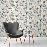 Arthouse Serengeti Animals Multicoloured Wallpaper view 2