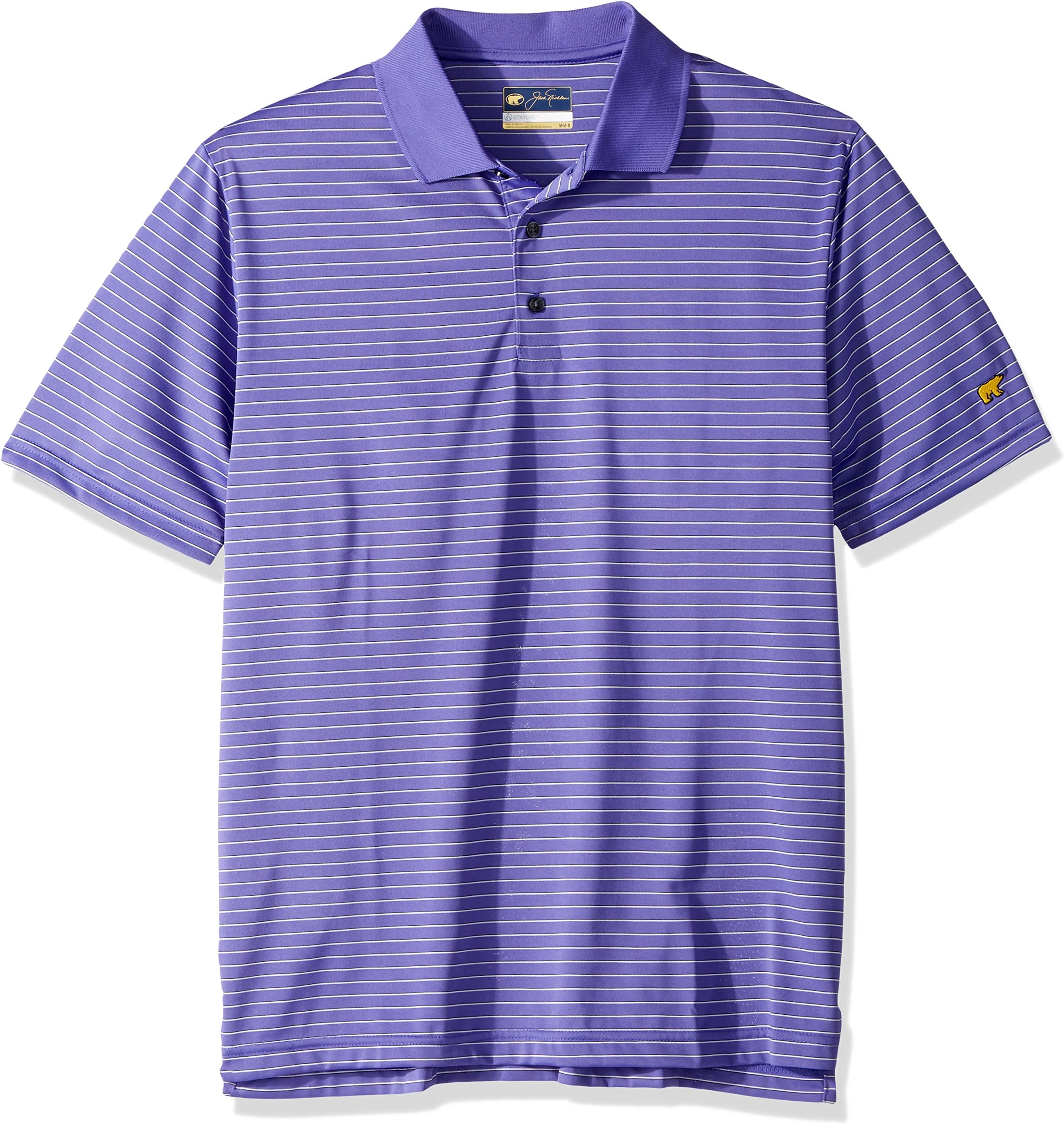 Men's Short Sleeve 3 Color Stripe Polo