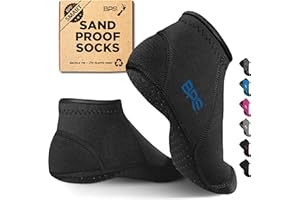BPS New Zealand Soft Skin 3mm Neoprene Socks Anti Slip Booties for Beach, Water Activities, Diving, Surfing, Wetsuit