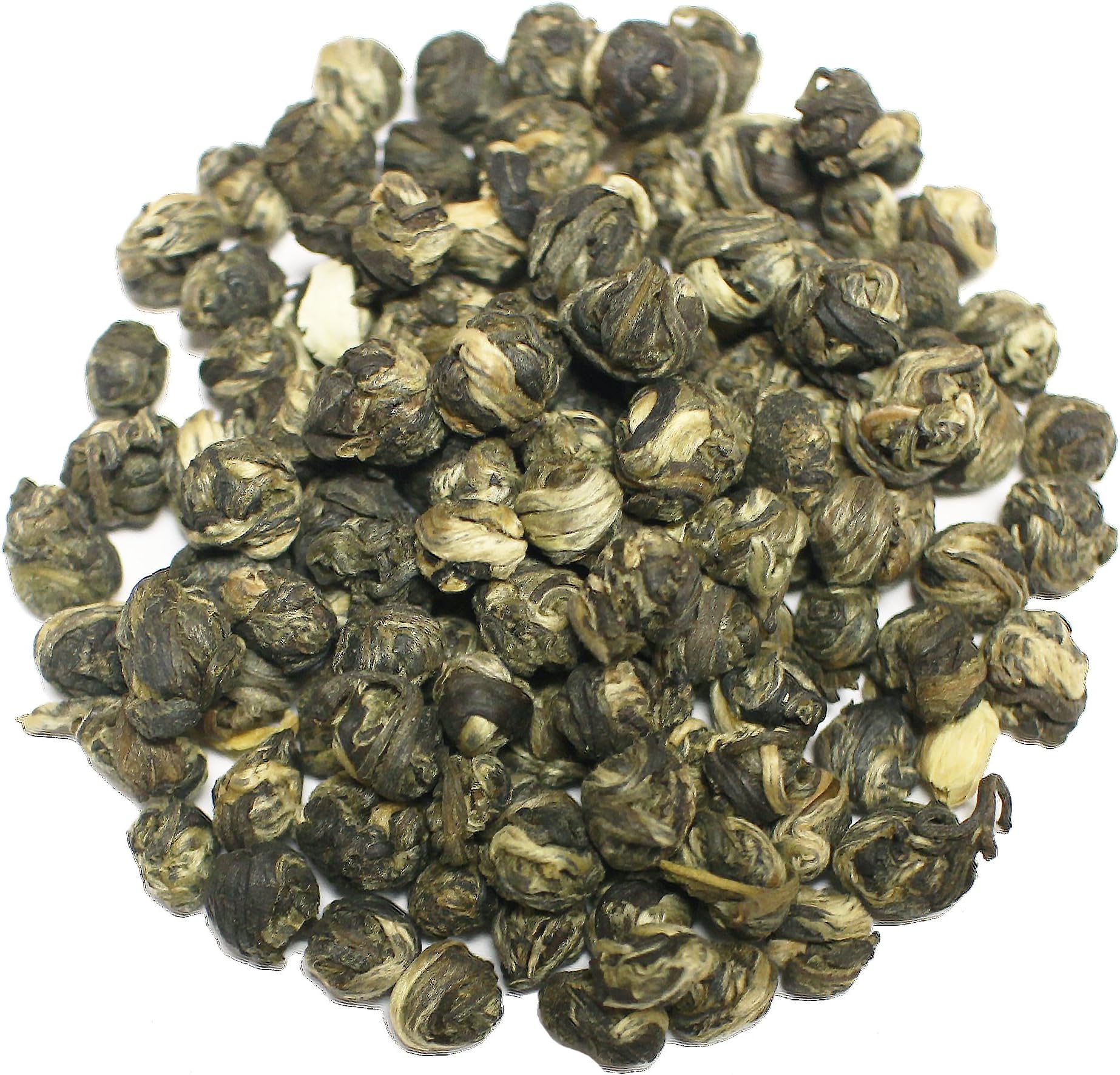 The Tea Farm - Jasmine Emperor's Pearl Green Tea - Chinese Loose Leaf Green Tea (4 Ounce Bag)