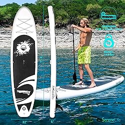 SereneLife Inflatable Stand Up Paddle Board